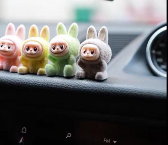 Trendy Labubu Mini Car Dashboard ( Pack of 4 )
