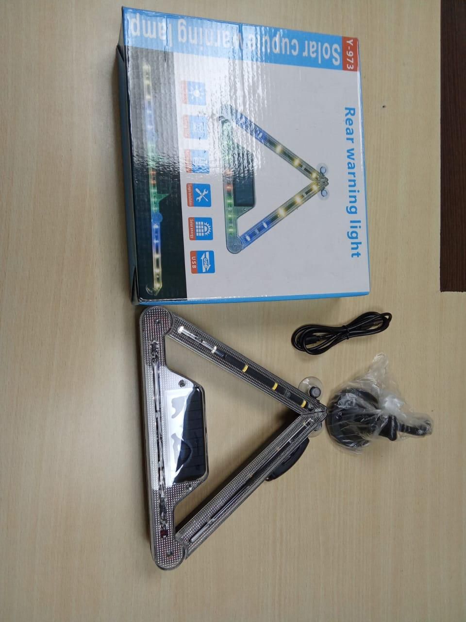 Solar Powered Wireless Foldable Road Safety Signal For Car